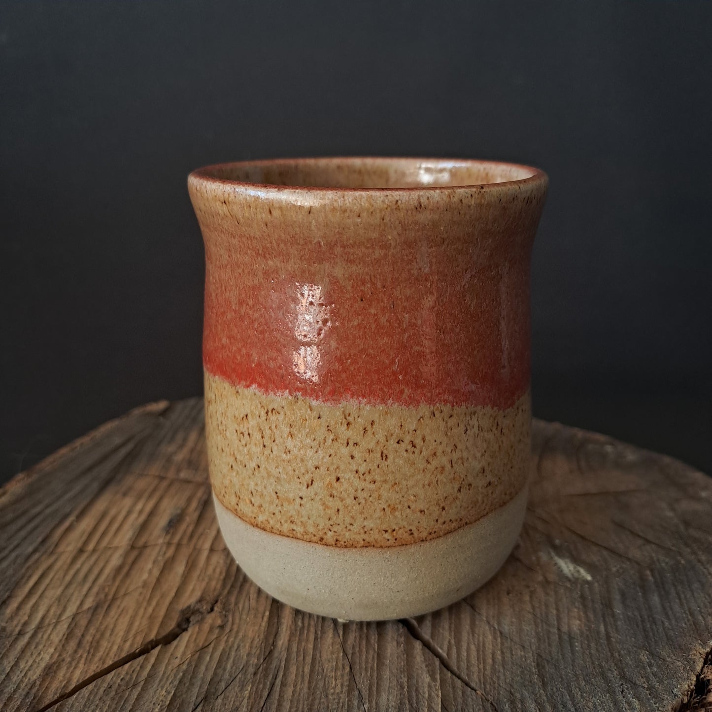 Bicchiere in gres linea "ARANCIO"