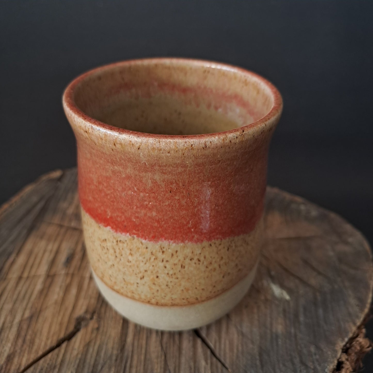 Bicchiere in gres linea "ARANCIO"