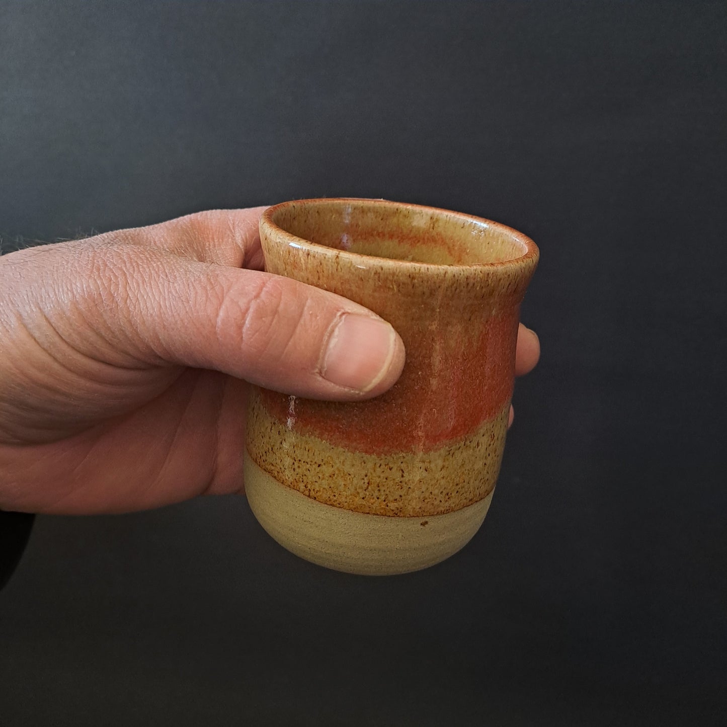 Bicchiere in gres linea "ARANCIO"