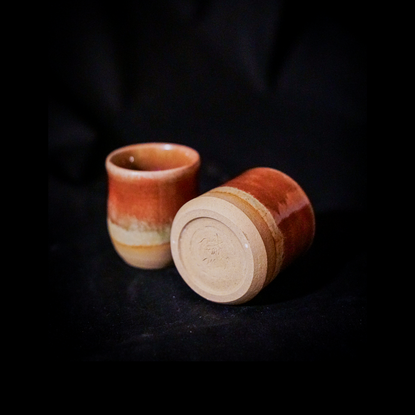 Set da 4 bicchierini linea "ARANCIO"