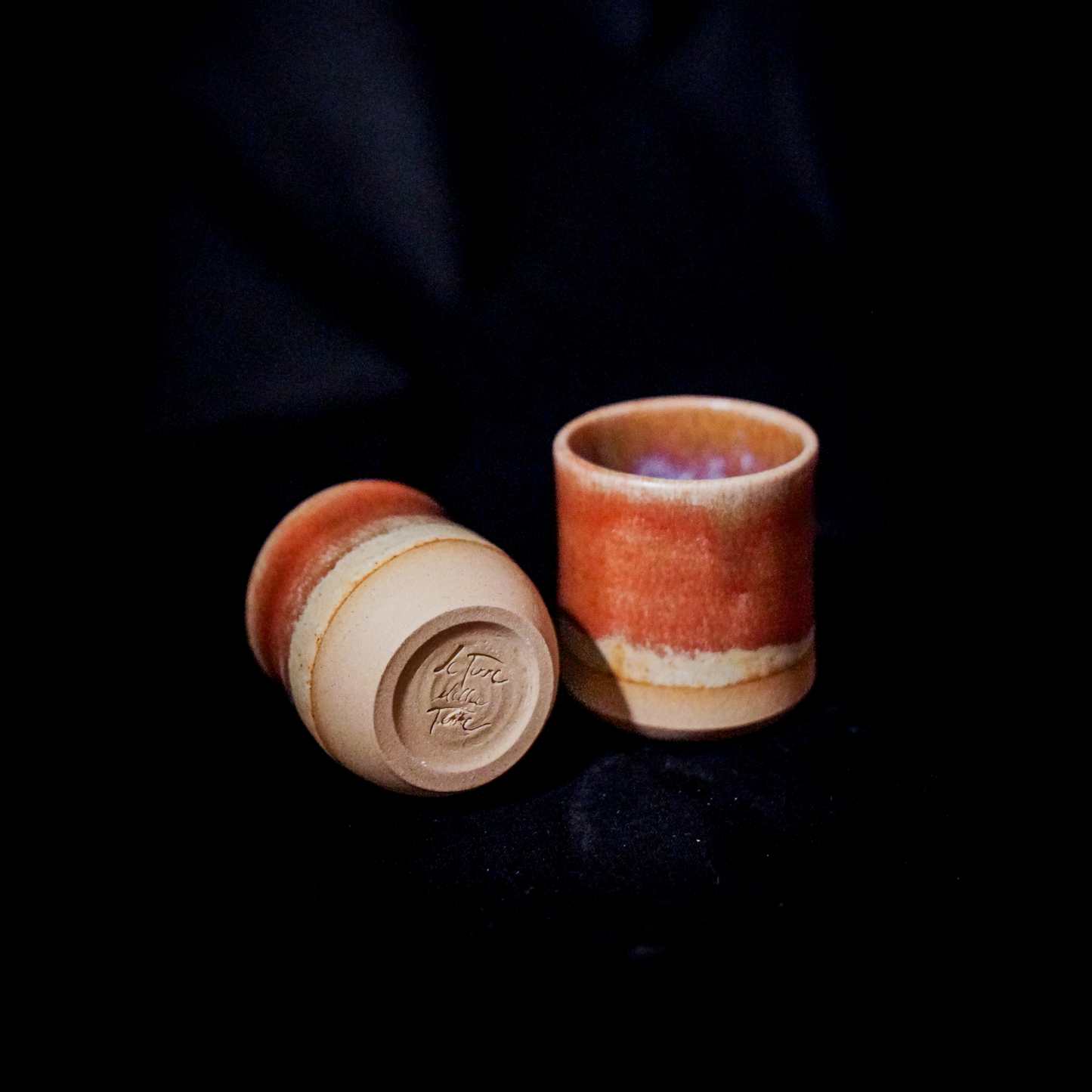 Set da 4 bicchierini linea "ARANCIO"