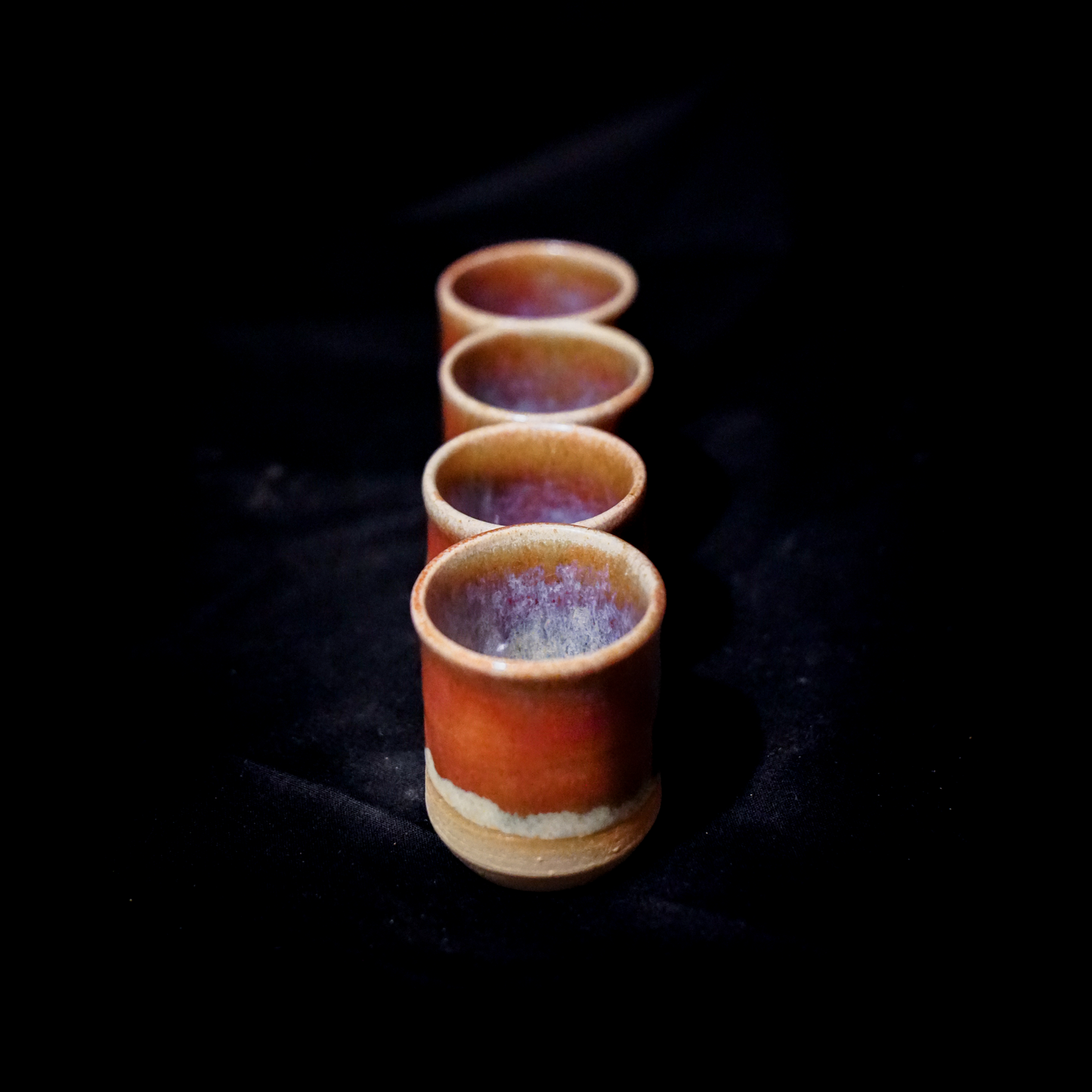 Set da 4 bicchierini linea "ARANCIO"