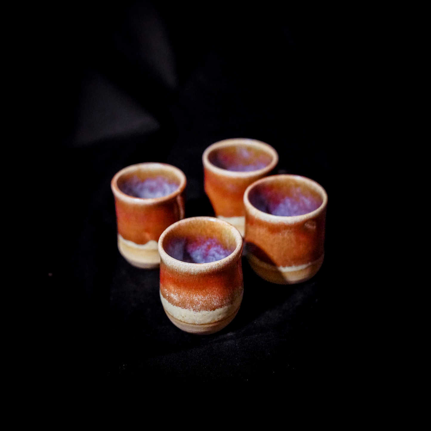 Set da 4 bicchierini linea "ARANCIO"