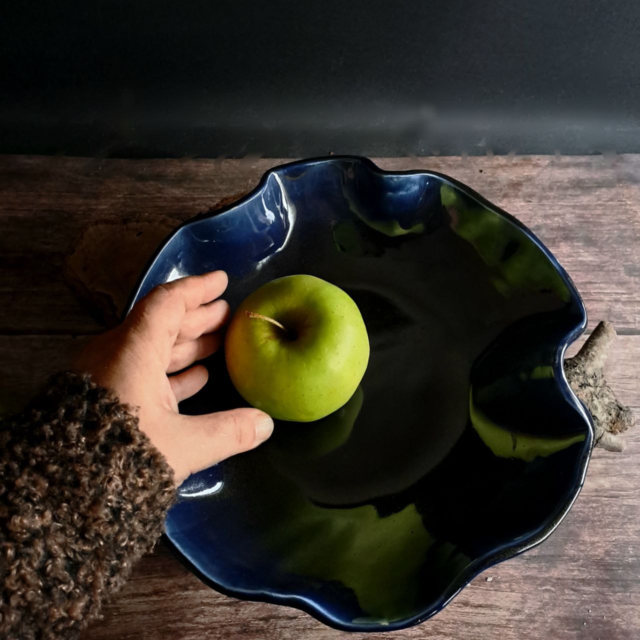 Portafrutta "FIORE BLU"