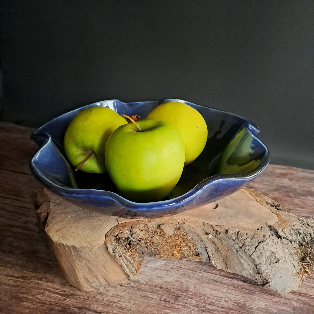 Portafrutta "FIORE BLU"