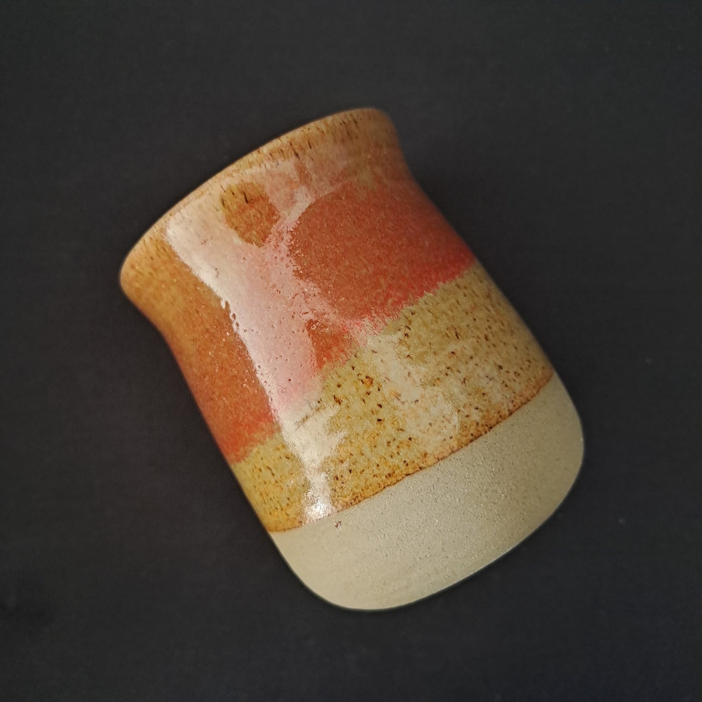 Bicchiere in gres linea "ARANCIO"