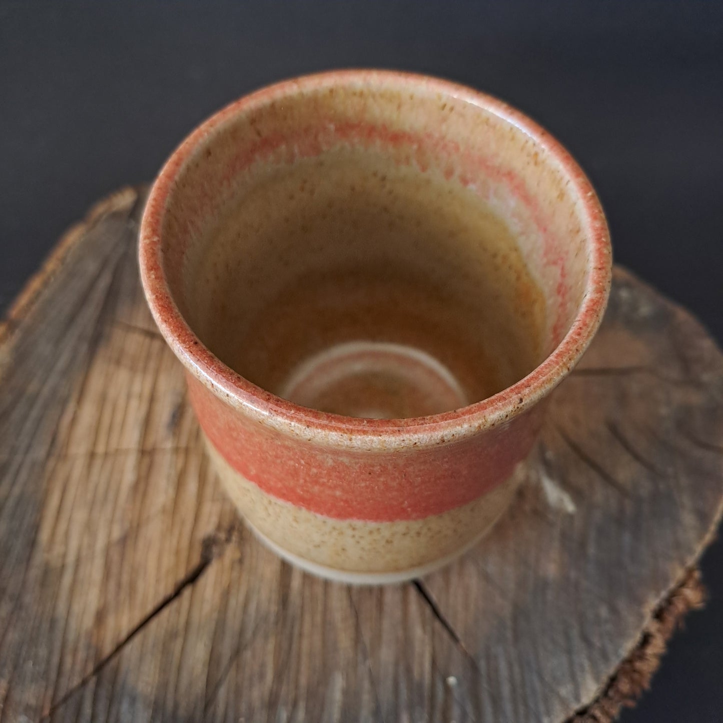 Bicchiere in gres linea "ARANCIO"