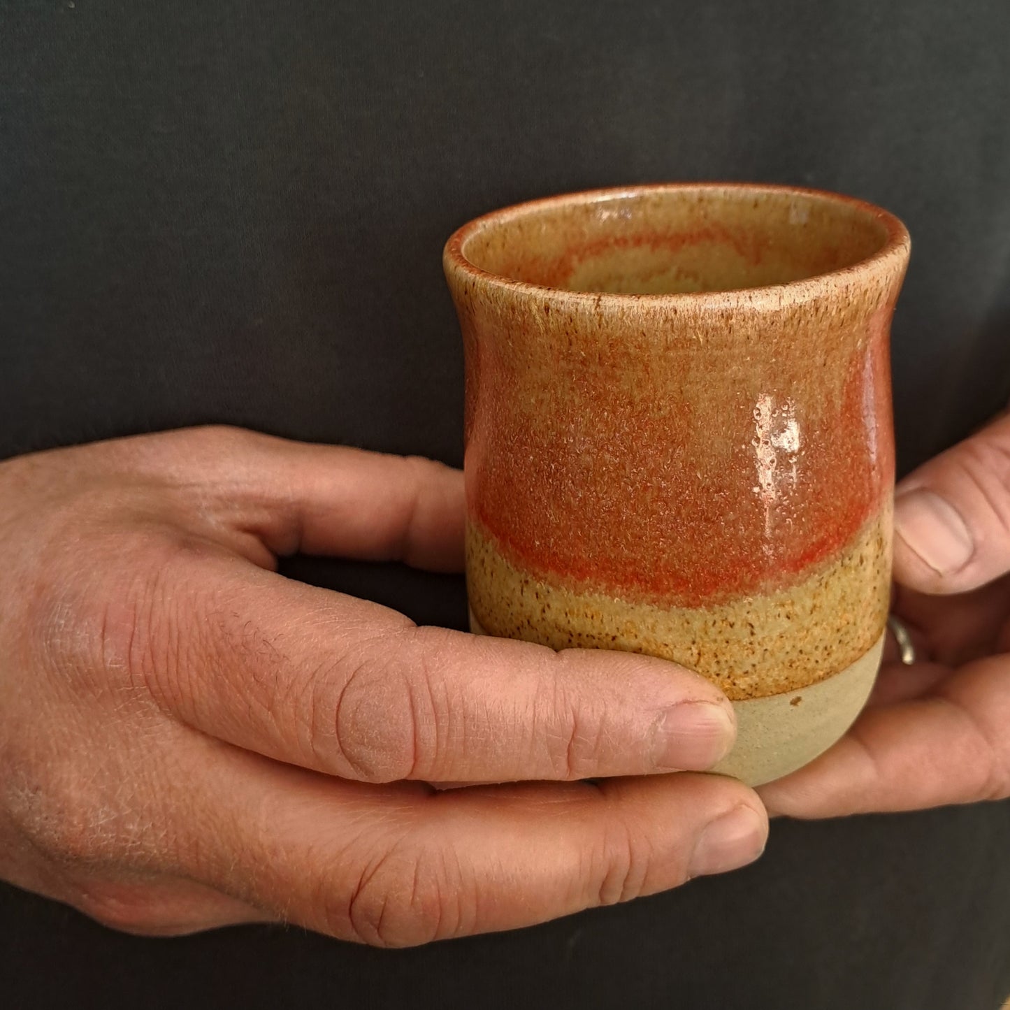 Bicchiere in gres linea "ARANCIO"