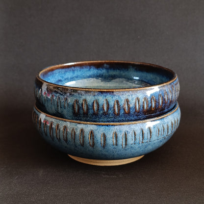 Set da 2 ciotole linea " BLU"