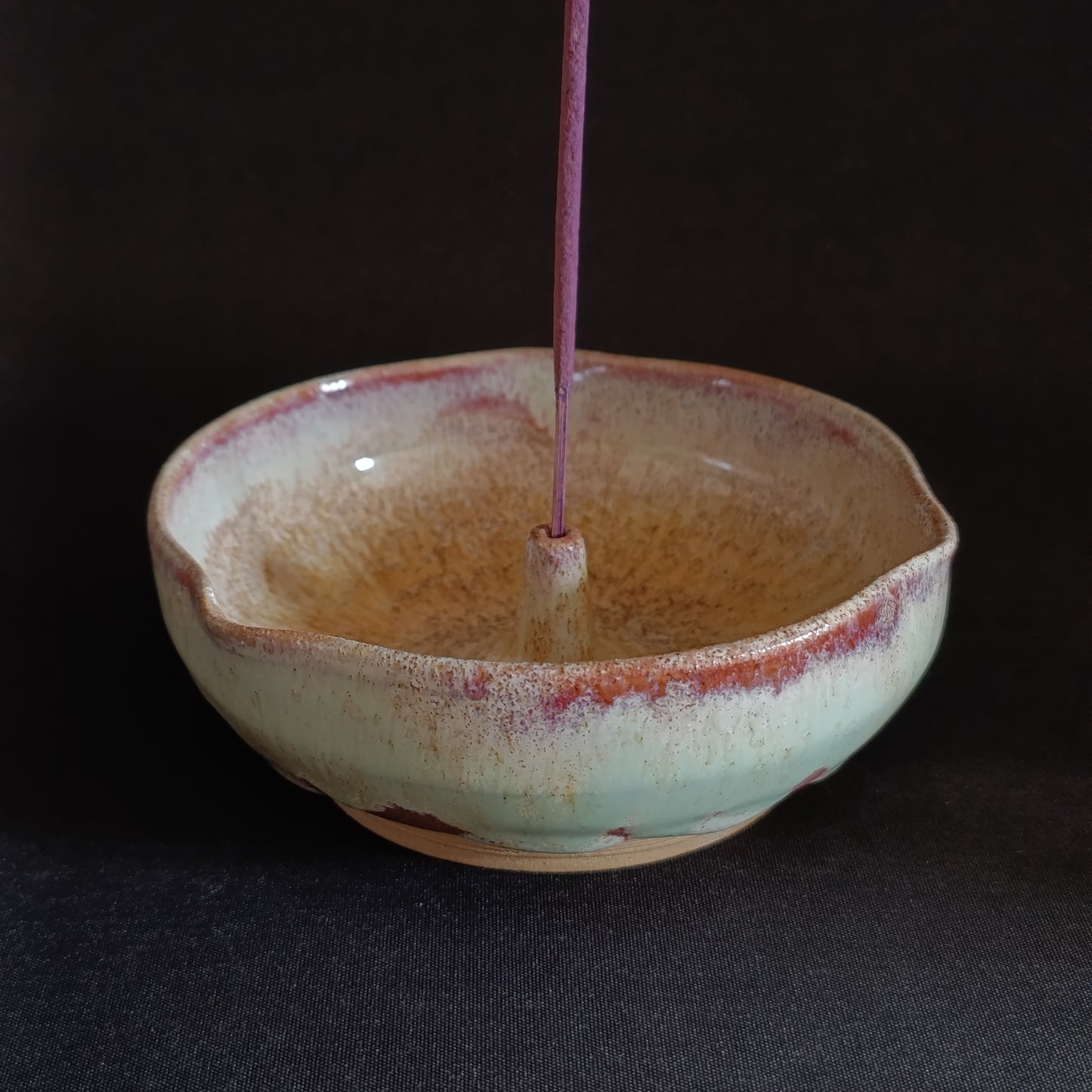 Portaincenso rosso e verde linea "ARCOBALENO"