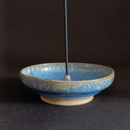 Portaincenso blu chiaro cristallizzato  linea "BLU"