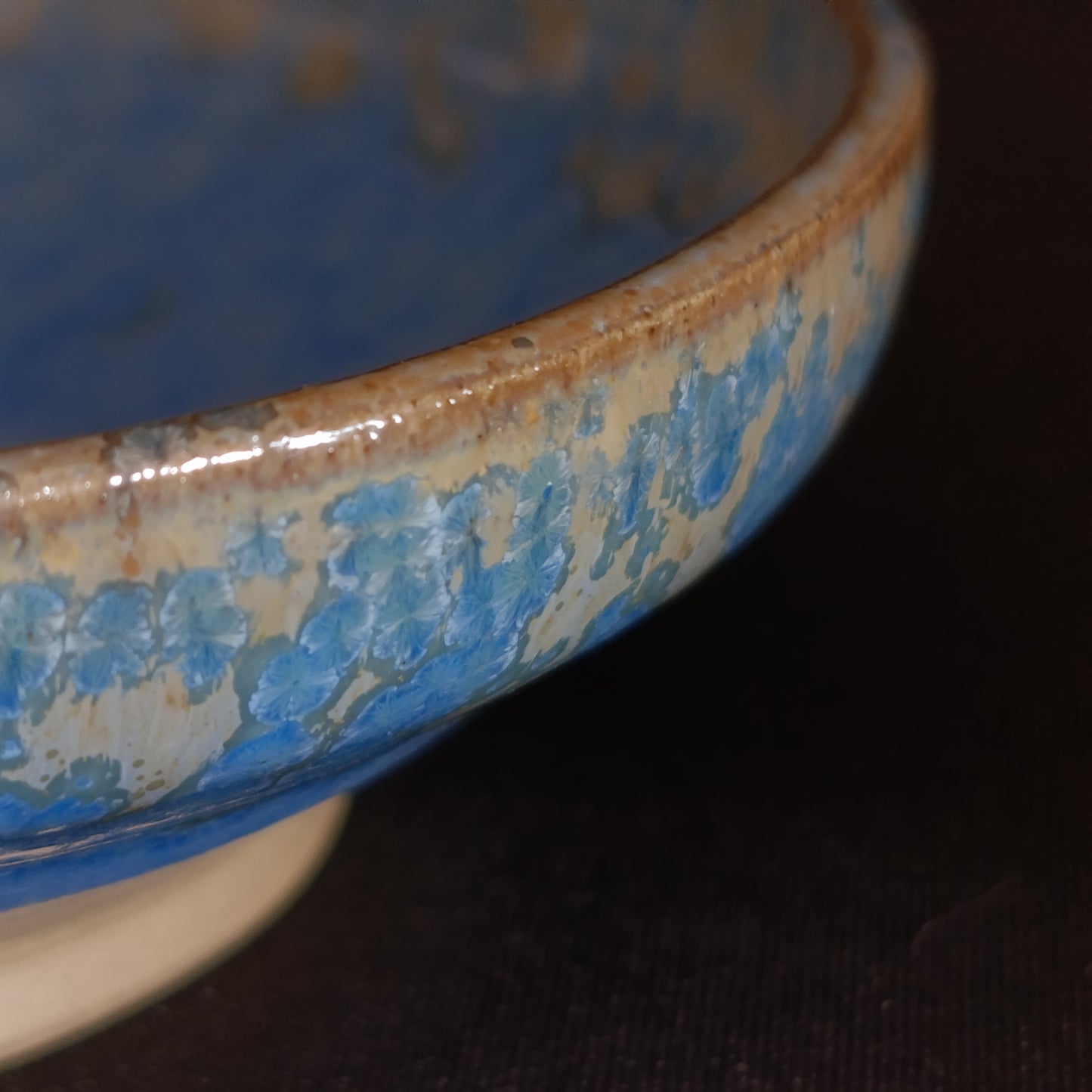 Portaincenso blu chiaro cristallizzato  linea "BLU"