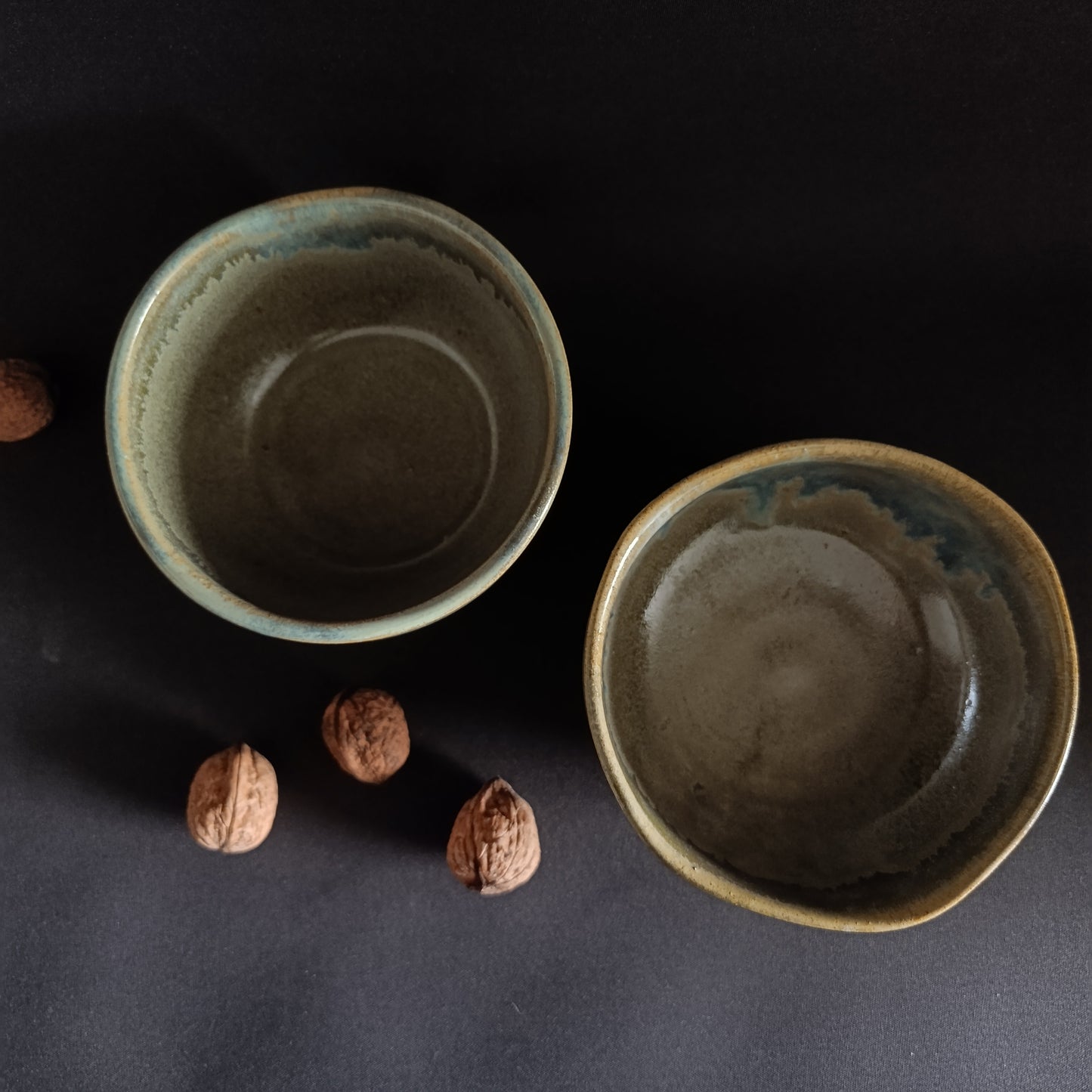 Set da 2 ciotole verde  linea " SALVIA"