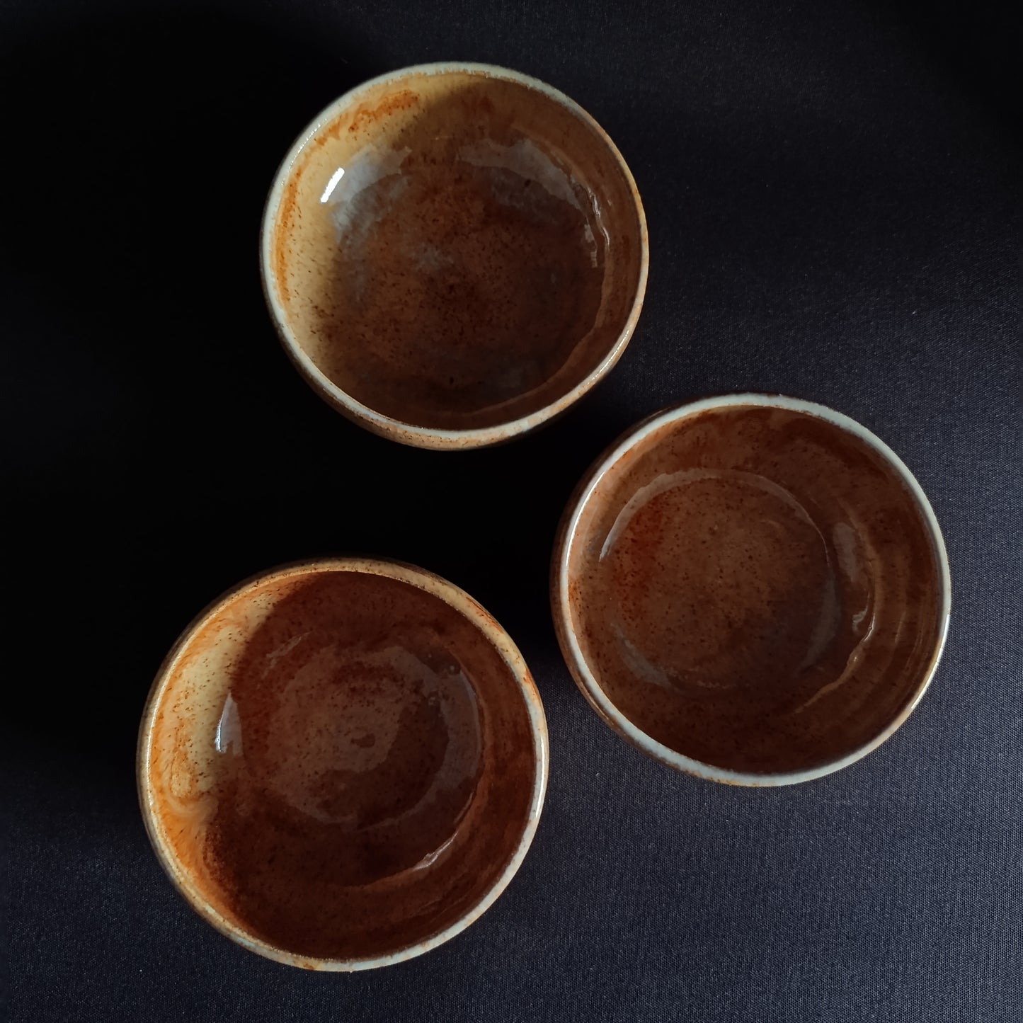 Set mit 3 "TERRA"-Schalen