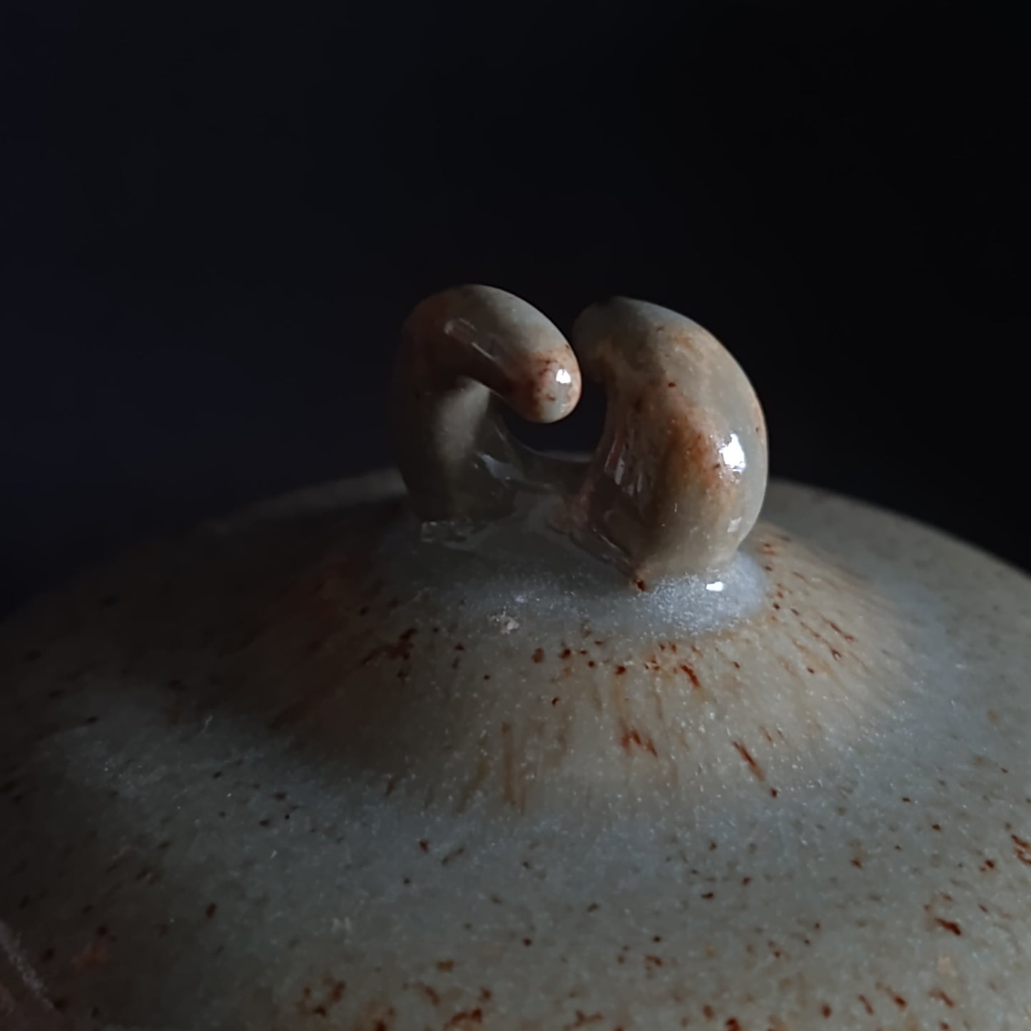 Stoneware jar with lid from the "TERRA" line