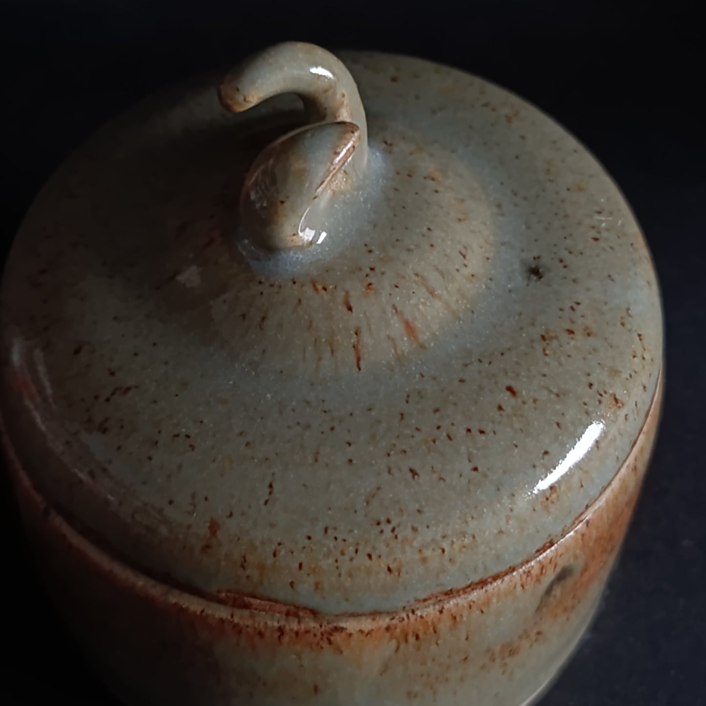 Stoneware jar with lid from the "TERRA" line