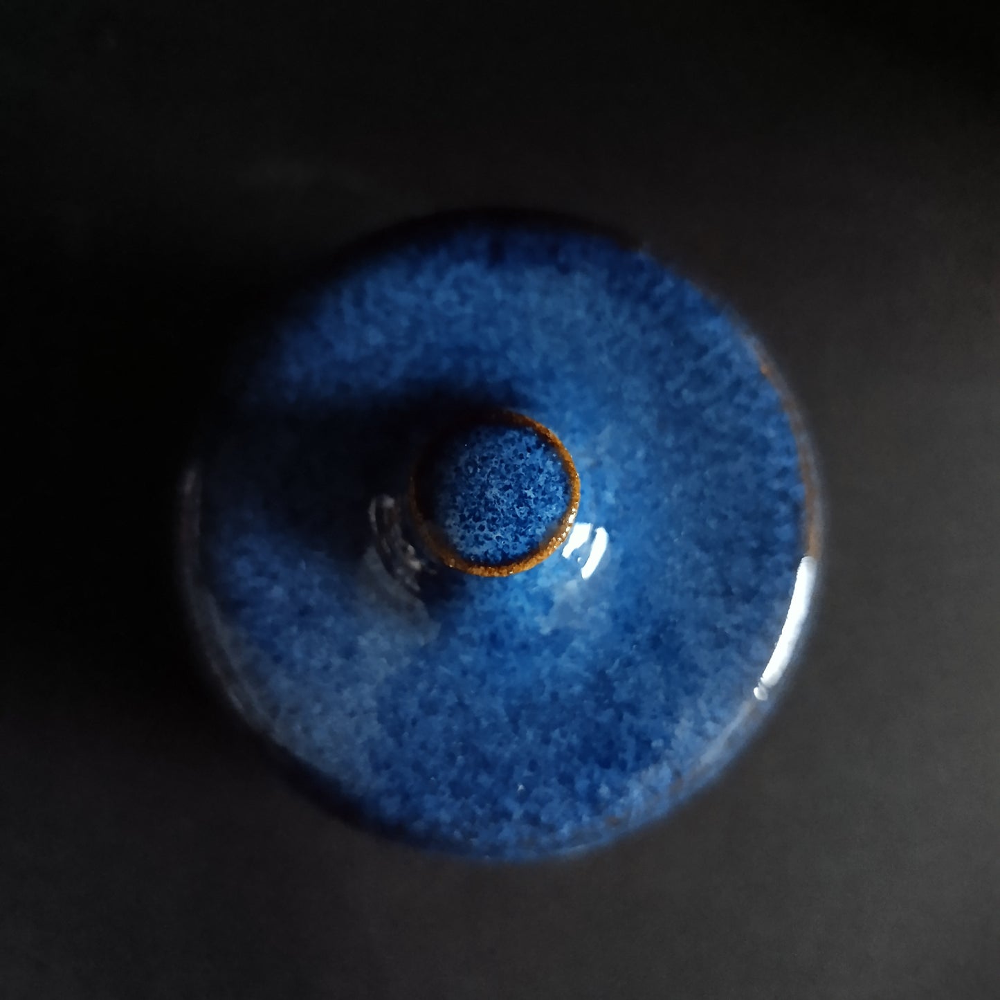 Barattolo in gres con coperchio linea "BLU"