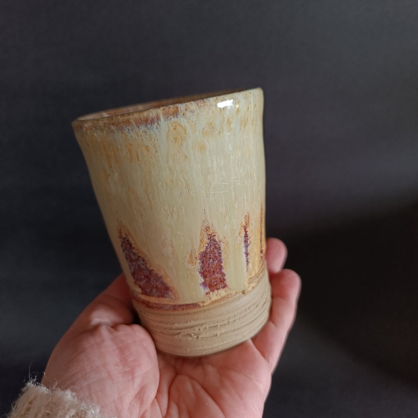 Bicchiere in gres linea "ARCOBALENO"