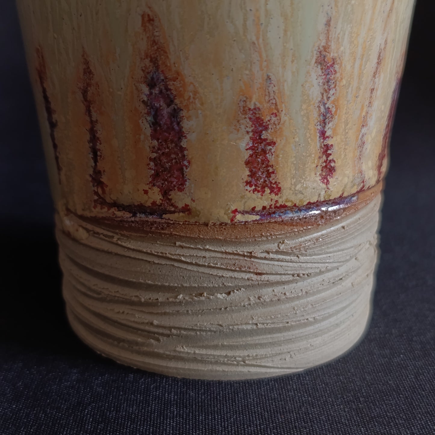 Bicchiere in gres linea "ARCOBALENO"