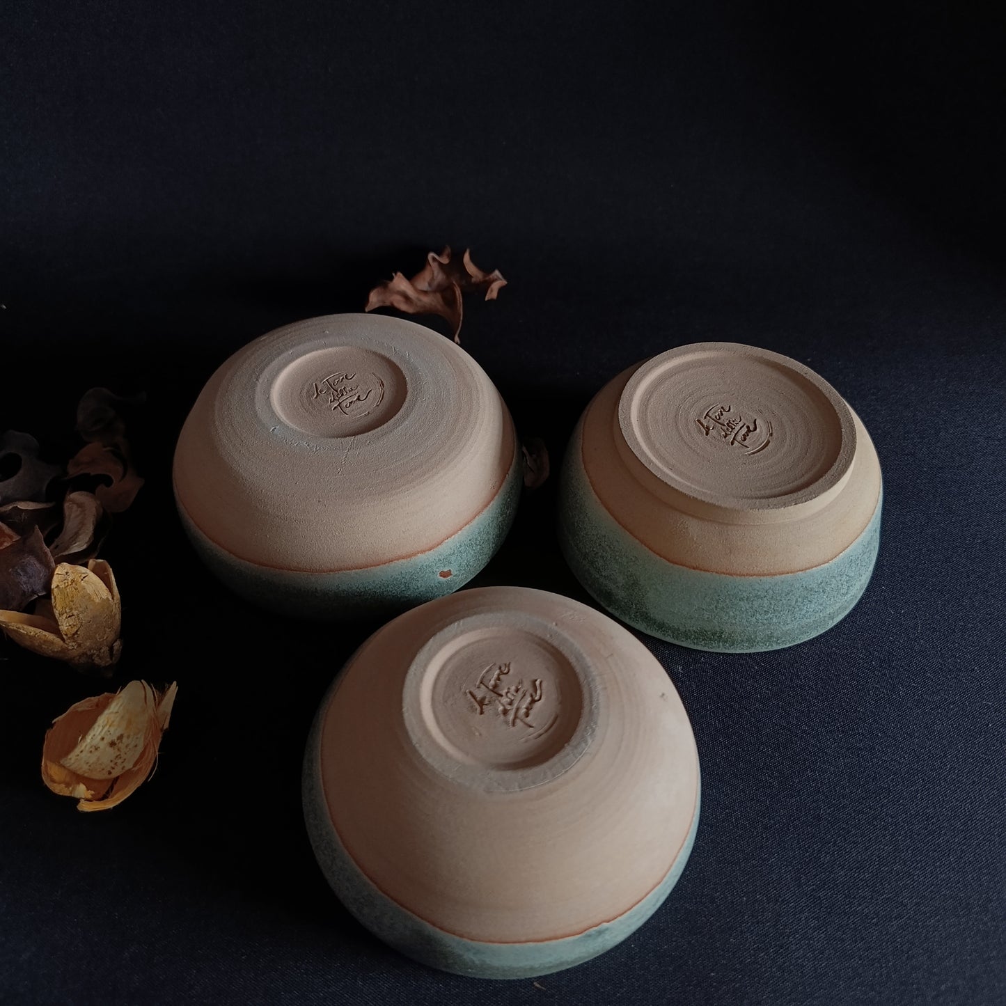 Set aus 3 "SALVIA"-Schüsseln