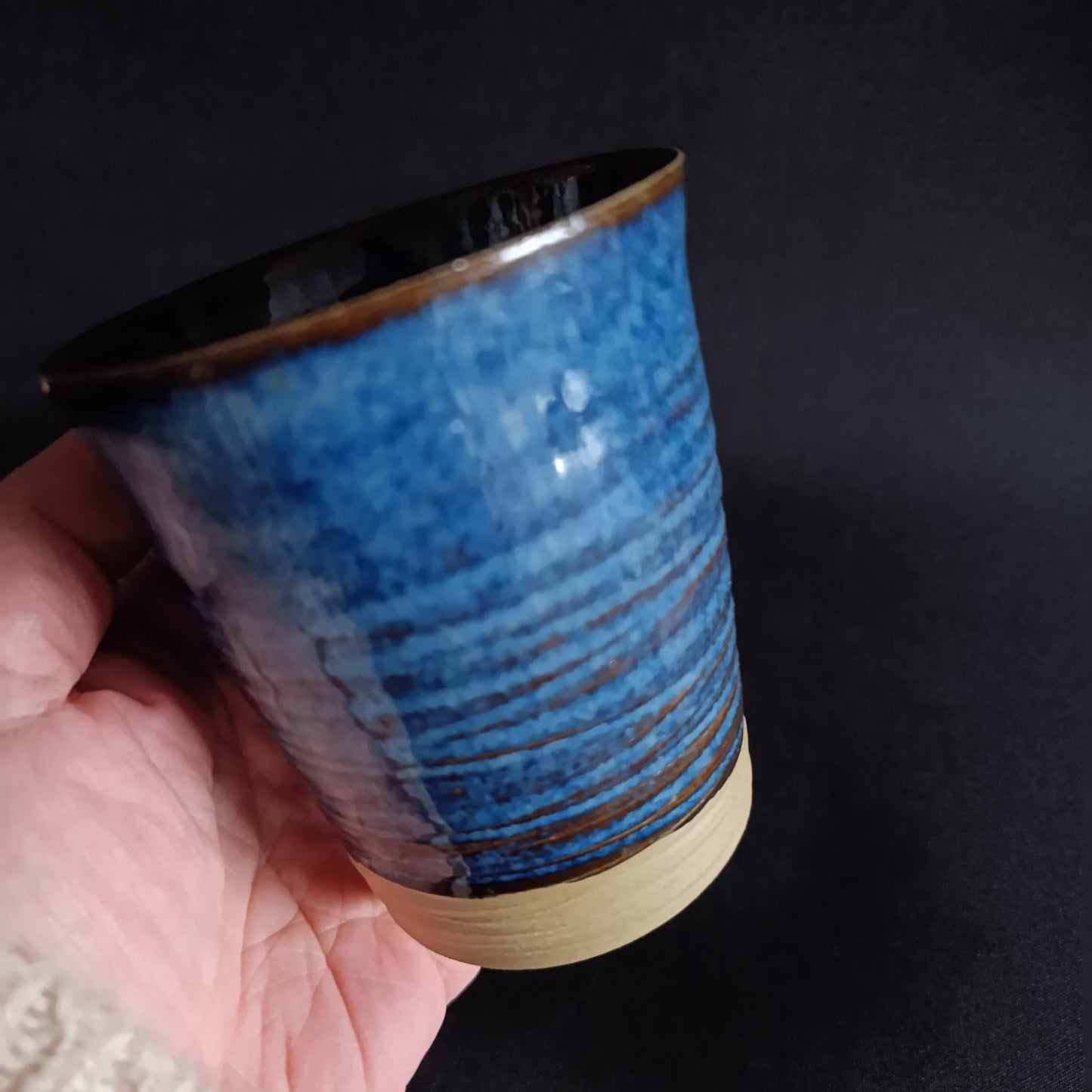 Bicchiere in gres linea "BLU"