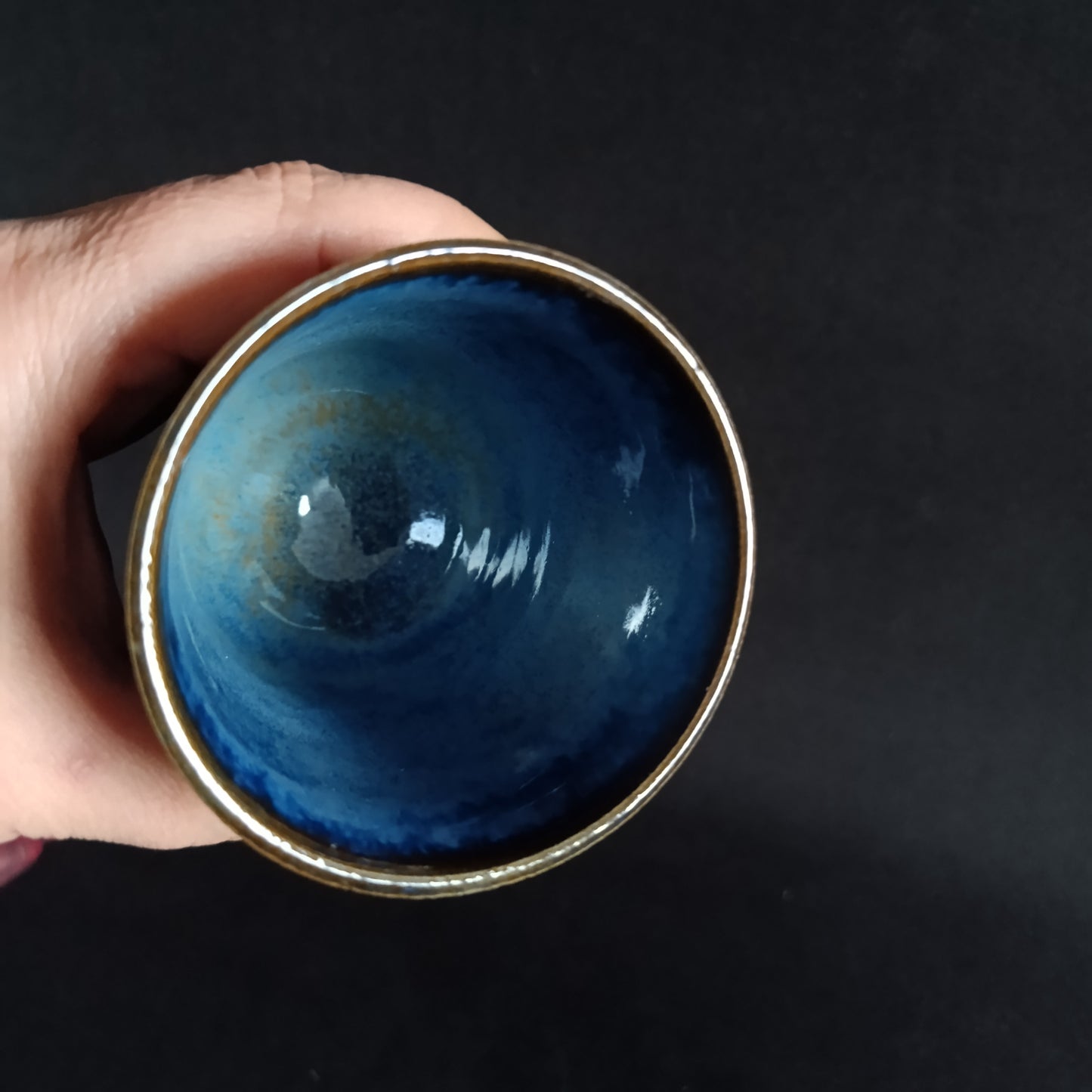 Bicchiere in gres linea "BLU"