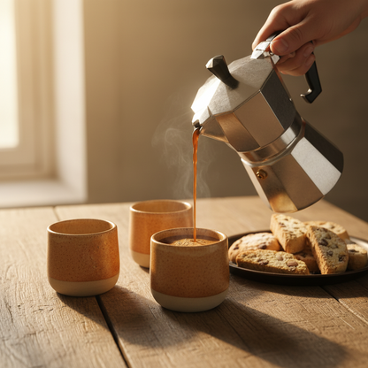 Set da 4 bicchierini linea "TERRA"