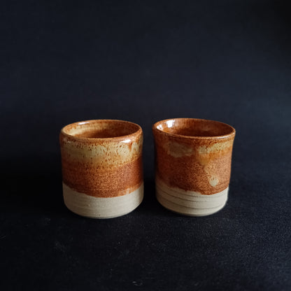 Set da 2 bicchierini linea "TERRA"