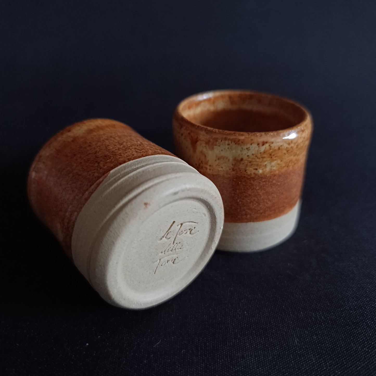 Set da 2 bicchierini linea "TERRA"