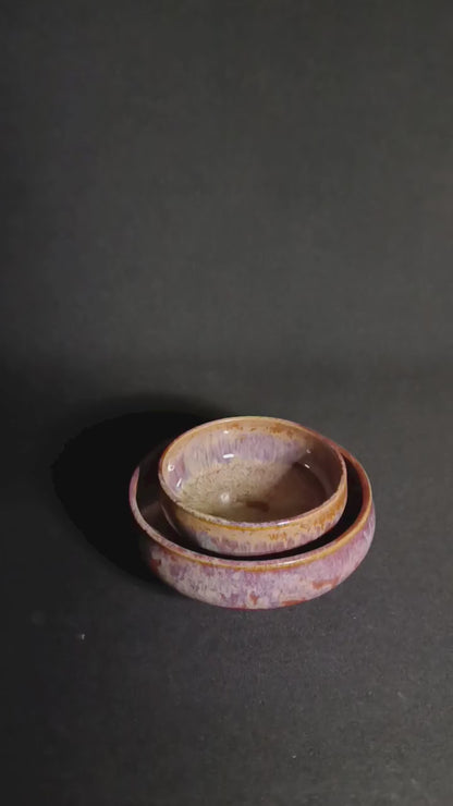 Set mit 2 "Regenbogen"-Schüsseln