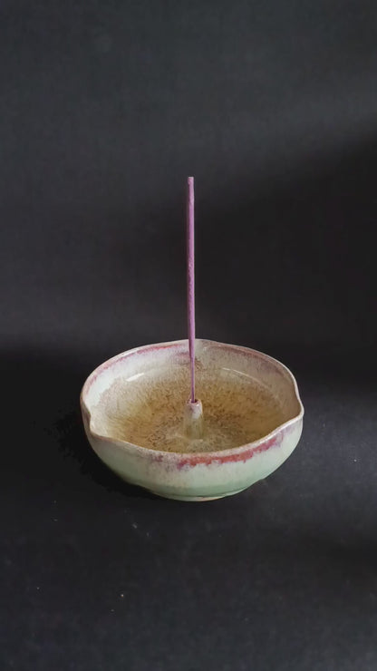 Portaincenso rosso e verde linea "ARCOBALENO"