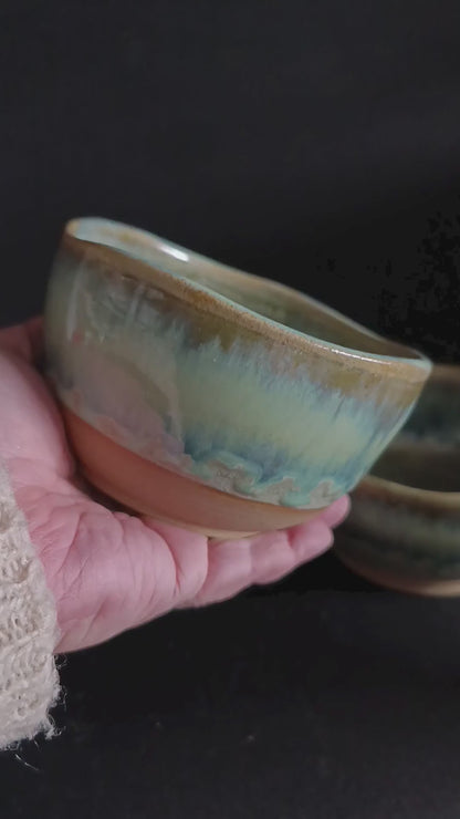 Set da 2 ciotole verde  linea " SALVIA"